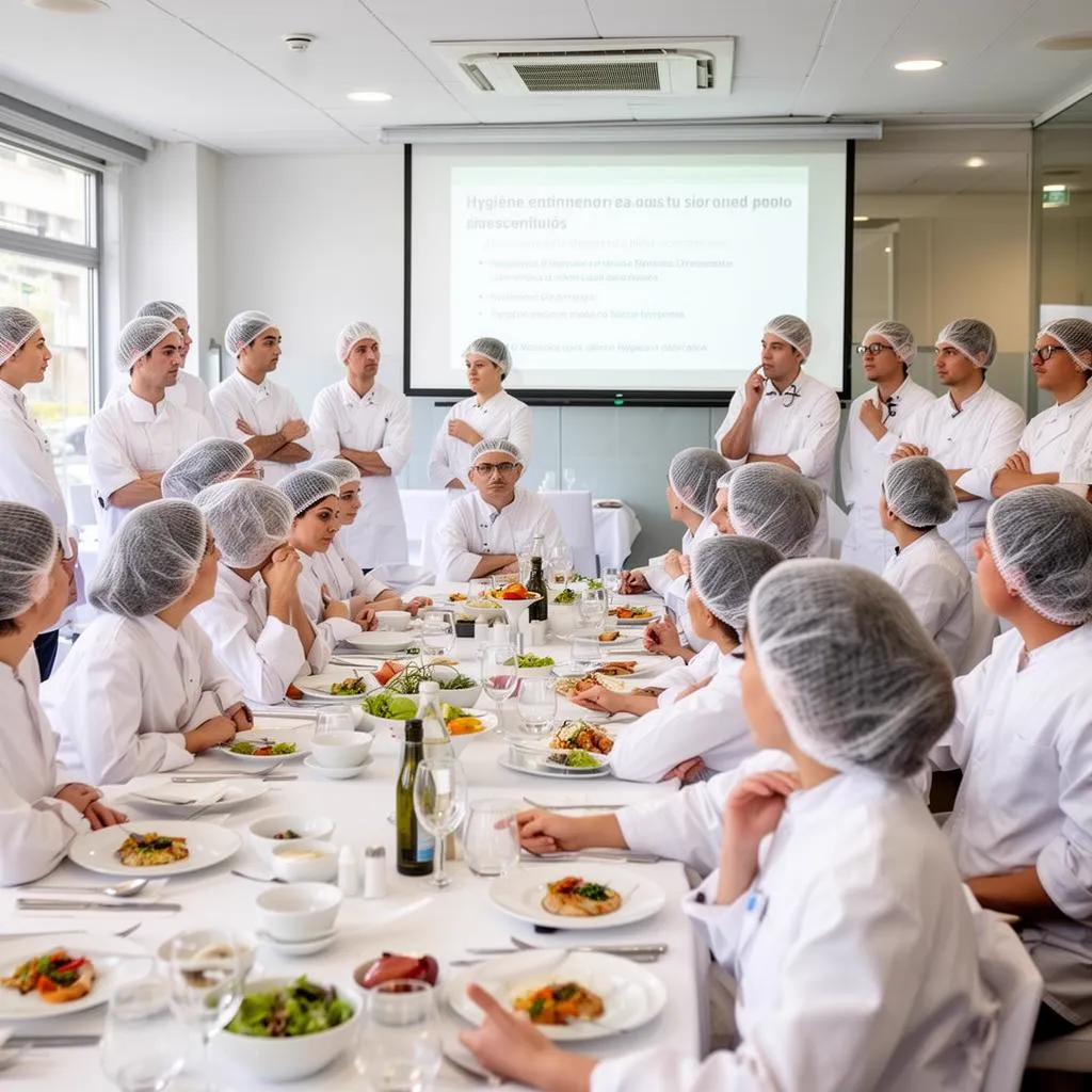 Treinamento de boas práticas para equipe de restaurante